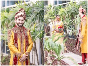 hindu wedding first look