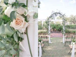 Kissimmee Lakefront Park Wedding arch