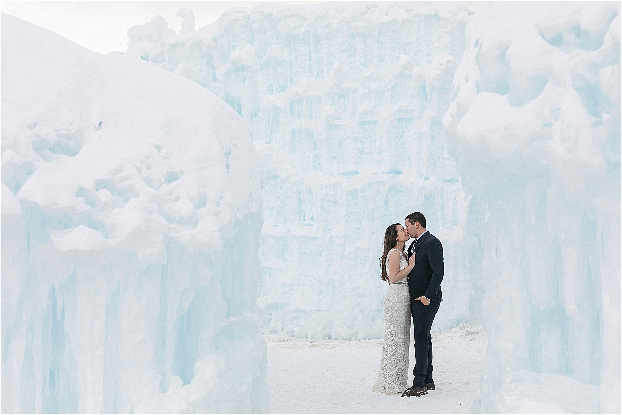ice castle wedding photos